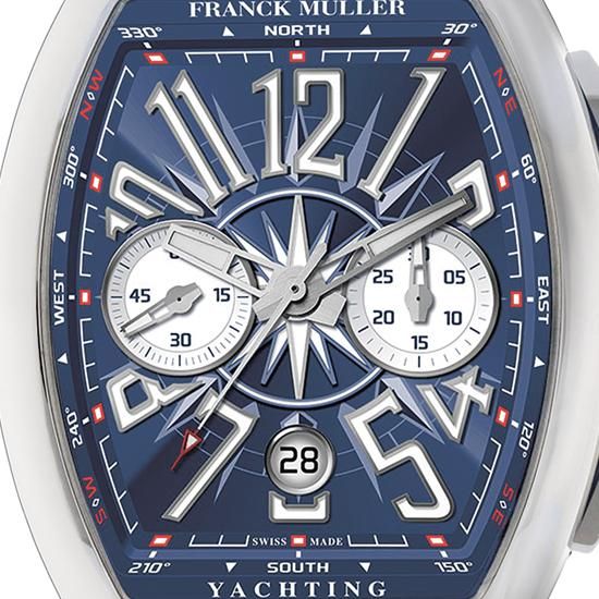 FRANCK MULLER フランク ミュラー ヴァンガード ヨッティング クロノグラフ No.570 V45CCDTYACHTING ACBL ブルー