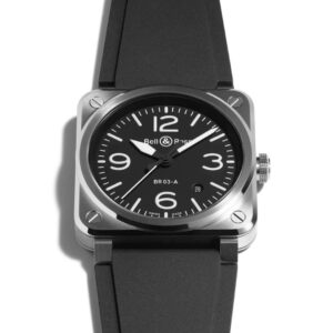 BR03A-BL-ST/SRB Bell & Ross ベル&ロス BR-03 ブラックスティール