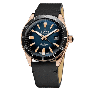 【世界限定600本】 80126-BRN-BUIDR EDOX エドックス スカイダイバー デイト オートマティック リミテッドエディション