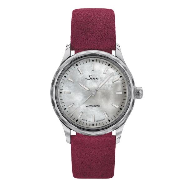 534 Mother-of-Pearl W SINN ジン レディースウォッチ クラシック アルカンターラストラップ仕様