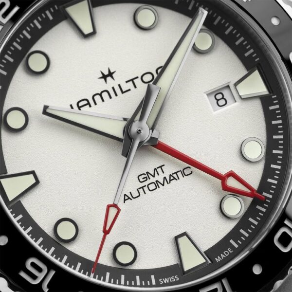 H82555150 HAMILTON ハミルトン カーキ ネイビー スキューバ オートマティック GMT 43mm
