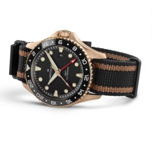 H82565930 HAMILTON ハミルトン カーキ ネイビー スキューバ オートマティック GMT ブロンズ 43mm