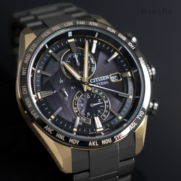 【世界限定2,200本】 AT8384-58E CITIZEN シチズン アテッサ LIGHT in BLACK Eco-Drive 50th Anniversary Edition