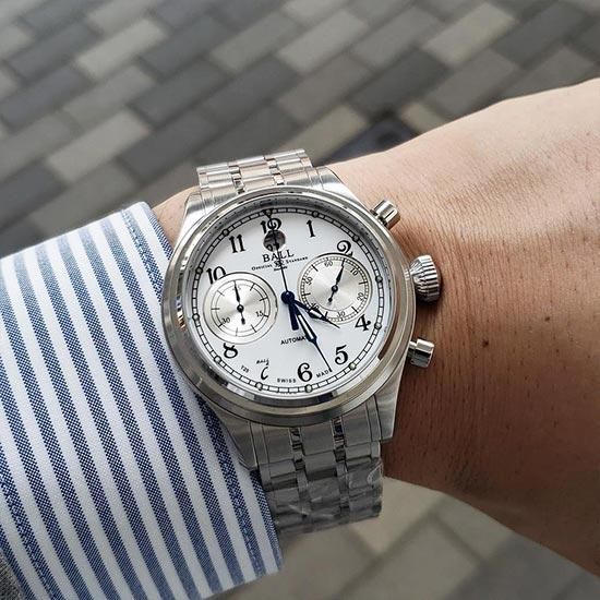 BALL WATCH ボールウォッチ トレインマスター キャノンボール II CM1052D-S3J-WH