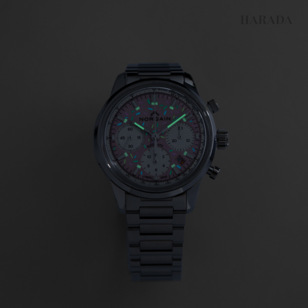 N2201.19S04.K01 NORQAIN ノルケイン フリーダム クロノ 40mm エンジョイライフ スプリンクル ブレスレット仕様