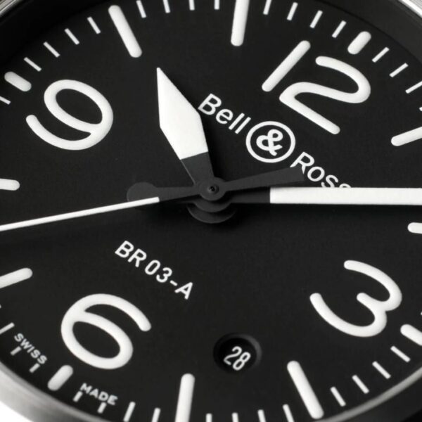 BR03A-BL-ST/SRB Bell & Ross ベル&ロス BR-03 ブラックスティール