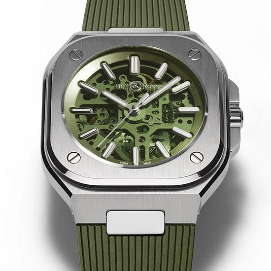 【500本限定】BR05A-GN-SKST/SRB スケルトン グリーン Bell & Ross ベル&ロス インストゥルメンツ BR05