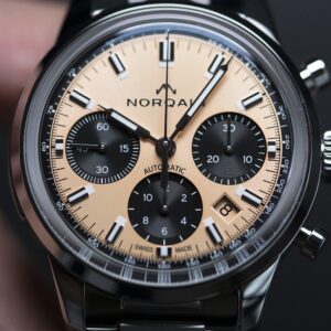 【世界限定300本】 N2201S22LC/F221/201SG NORQAIN ノルケイン フリーダム60 クロノ 40mm ピーチ
