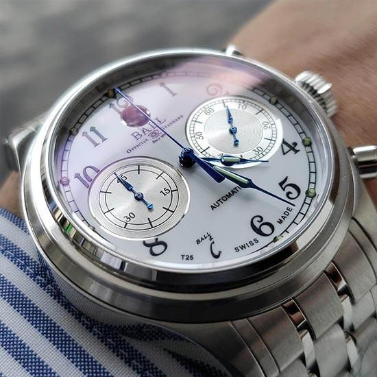 BALL WATCH ボールウォッチ トレインマスター キャノンボール II CM1052D-S3J-WH