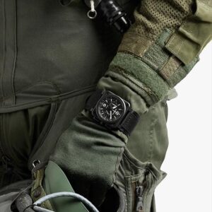 BR0394-BL-CE ブラック マット Bell & Ross ベル&ロス インストゥルメント BR03-94