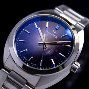 MINASE ミナセ MASTER CRAFT M3 マスタークラフト M3 雪平文字盤 パープル・ブラック M3M3-DBK1 自動巻き 腕時計ケース単体