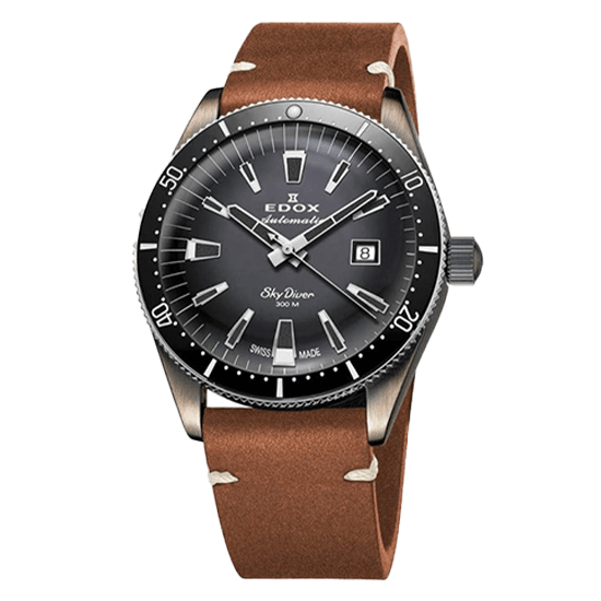 【世界限定600本】 80126-3VIN-GDN EDOX エドックス スカイダイバー デイト オートマティック リミテッドエディション