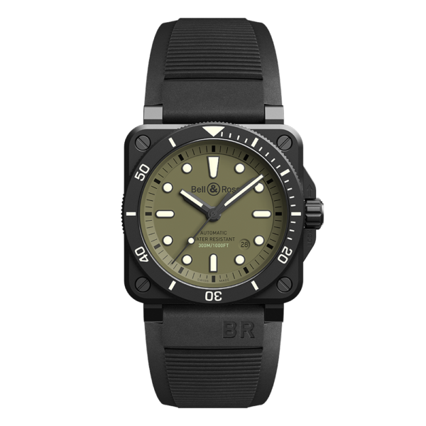【999本限定】 BR0392-D-KA-CE/SRB ミリタリー Bell & Ross ベル&ロス インストゥルメント BR03-92 ダイバー