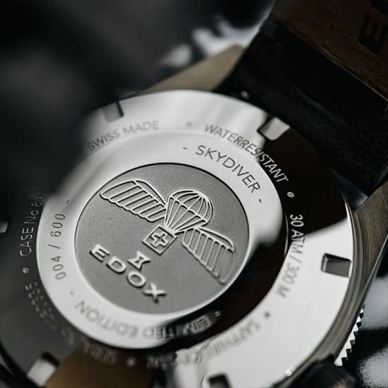 【世界限定600本】 80126-357RNM-NIRB EDOX エドックス スカイダイバー デイト オートマティック リミテッドエディション