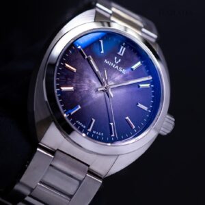 MINASE ミナセ MASTER CRAFT M3 マスタークラフト M3 雪平文字盤 パープル・ブラック M3M3-DBK1 自動巻き 腕時計ケース単体