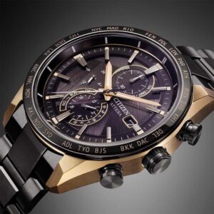 【世界限定2,200本】 AT8384-58E CITIZEN シチズン アテッサ LIGHT in BLACK Eco-Drive 50th Anniversary Edition
