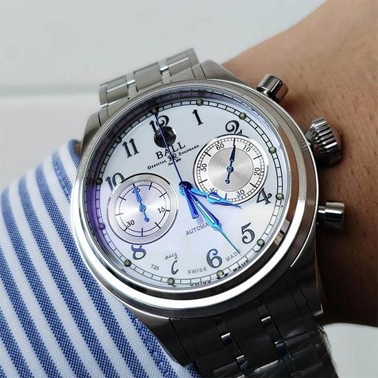 BALL WATCH ボールウォッチ トレインマスター キャノンボール II CM1052D-S3J-WH