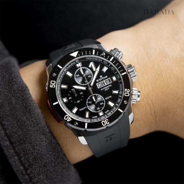 01128-3NRCA-NN EDOX エドックス クロノオフショア1 ベゼルロック クロノグラフ オートマティック