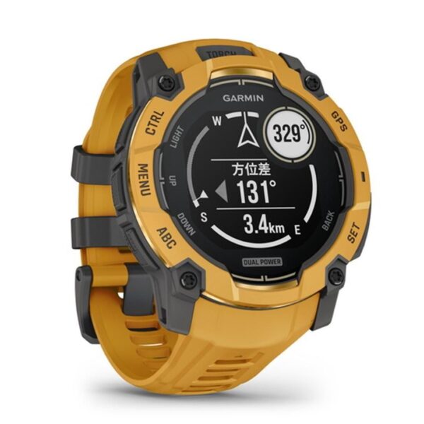 GARMIN ガーミン Instinct 3 インスティンクト Dual Power 010-02935-32 Sunburst 50mm