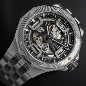 【世界限定300本】 85310-3DM-NGIN EDOX エドックス デルフィン オリジナル メカノ オートマティック ダマスカス リミテッドエディション