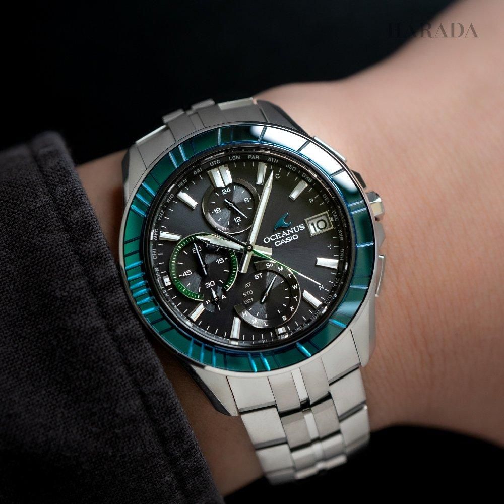 CASIO OCW-S7000SG-1AJR：商品ページの着用イメージ