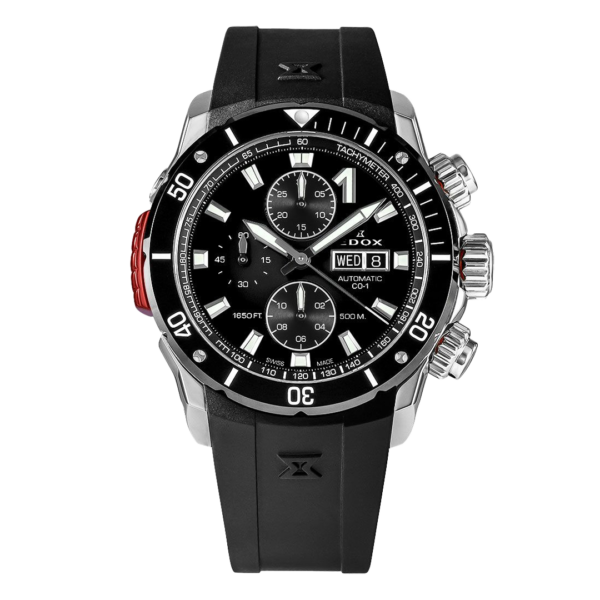 01128-3NRCA-NN EDOX エドックス クロノオフショア1 ベゼルロック クロノグラフ オートマティック