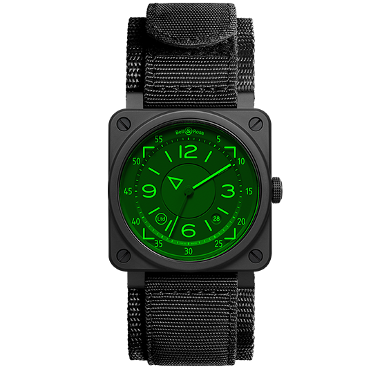 【999本限定】BR0392-HUD-CE/SRB ハッド Bell & Ross ベル&ロス インストゥルメント BR03-92