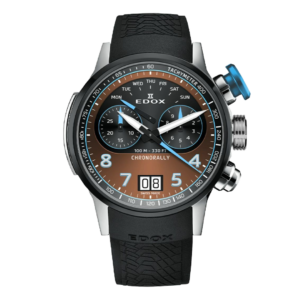38003-TINBU-BRNBU EDOX エドックス クロノラリー クロノグラフ 45