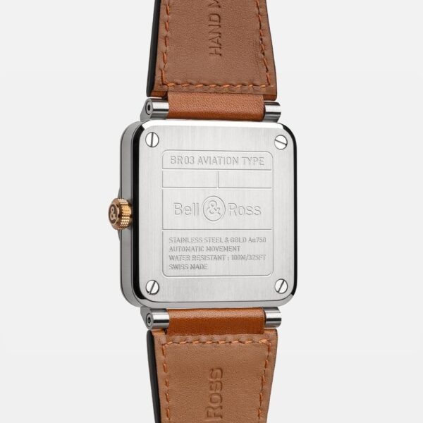 BR03A-WH-STPG/SCA Bell & Ross ベル&ロス BR03 ホワイト スティール & ゴールド