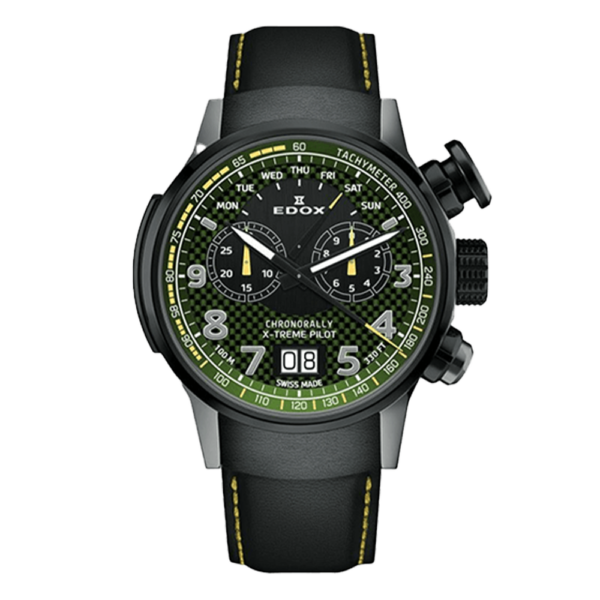 【世界限定555本】 38001-TINGN-V3 EDOX エドックス クロノラリー エクストリームパイロット リミテッドエディション