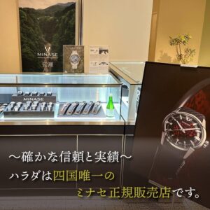 MINASE ミナセ DIVIDO ディヴァイド アイスブルー VM14-RWHGIB-SSD メンズ 自動巻き腕時計 ラバーベルト