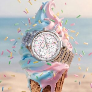 N2201.19S04.K01 NORQAIN ノルケイン フリーダム クロノ 40mm エンジョイライフ スプリンクル ラバーストラップ仕様