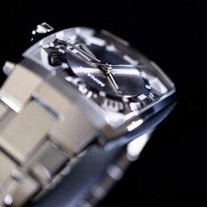MINASE ミナセ HORIZON ホライゾン グレー VM12-M01NGY-SSB メンズ 自動巻き腕時計 ステンレスブレスレット