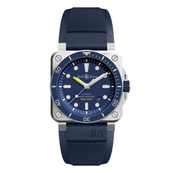BR0392-D-BU-ST/SRB Bell & Ross ベル&ロス BR03-92 ダイバー ブルースチール