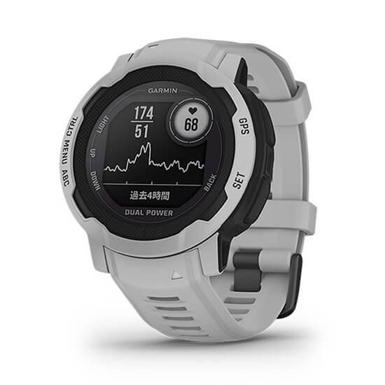 010-02627-41 GARMIN ガーミン インスティンクト2 デュアル パワー ミスト グレー