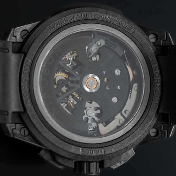 N3002.40Q01.B07 NORQAIN ノルケイン ワイルドワン スケルトン クロノ 42mm ブラックラバーストラップ仕様