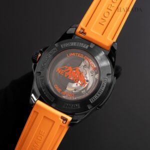 N1300.08B01.B01 NORQAIN ノルケイン アドベンチャー ネベレスト 40mm リミテッドエディション オレンジラバーストラップ仕様