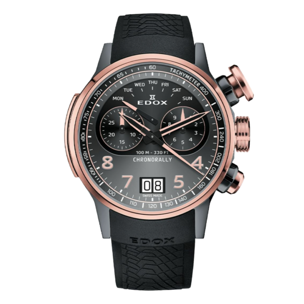 38003-TINGR-GNR EDOX エドックス クロノラリー クロノグラフ 45