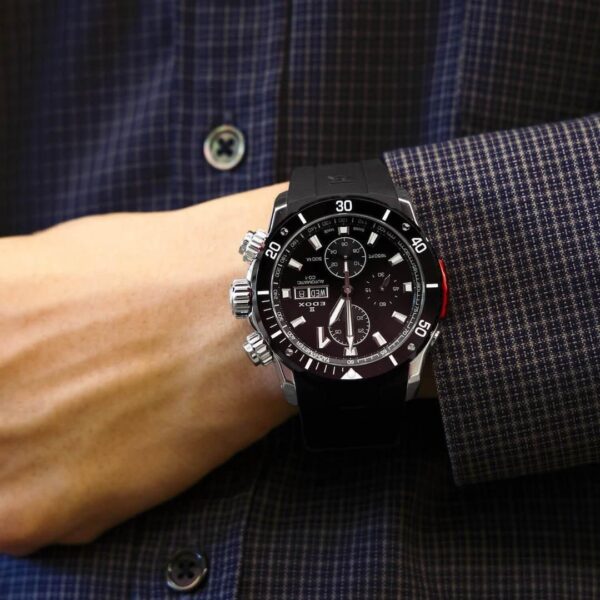01128-3NRCA-NN EDOX エドックス クロノオフショア1 ベゼルロック クロノグラフ オートマティック