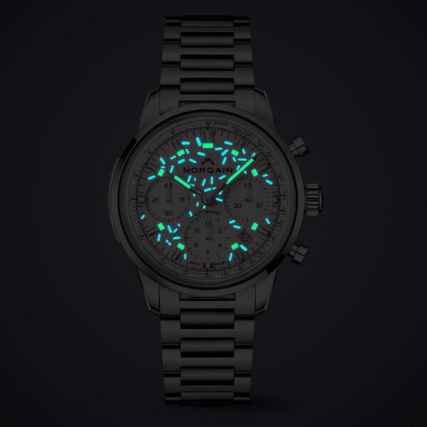 N2201.19S04.K01 NORQAIN ノルケイン フリーダム クロノ 40mm エンジョイライフ スプリンクル ブレスレット仕様