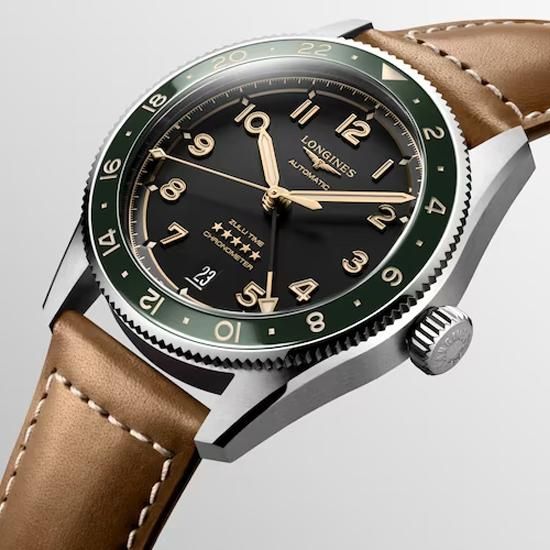 L3.802.4.63.2 LONGINES ロンジン スピリット Zulu Time 39mm