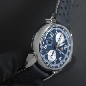 【世界限定76本(うち国内3本)】 3141-1HEP Cuervo y Sobrinos クエルボ・イ・ソブリノス ヒストリアドール クロノグラフ ヒストリックエンデュランス バリブルー