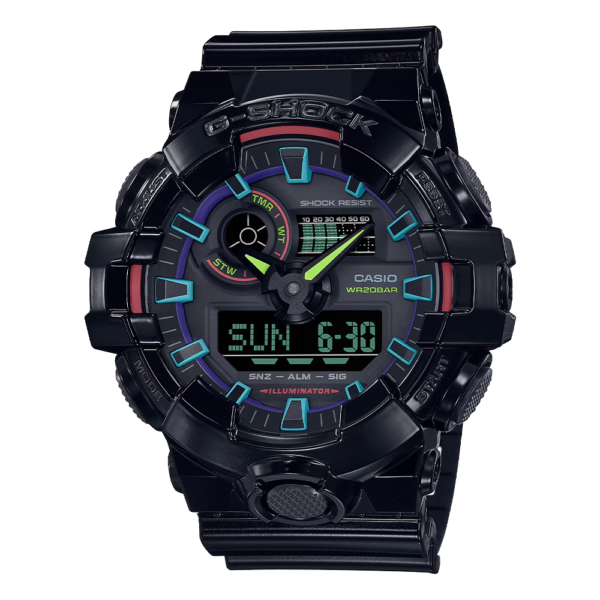 CASIO カシオ G-SHOCK ANALOG-DIGITAL GA-700 SERIES GA-700RGB-1AJF