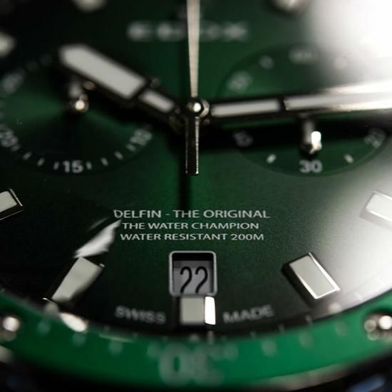 10109-3VM-VIN EDOX エドックス デルフィン オリジナルクロノグラフ