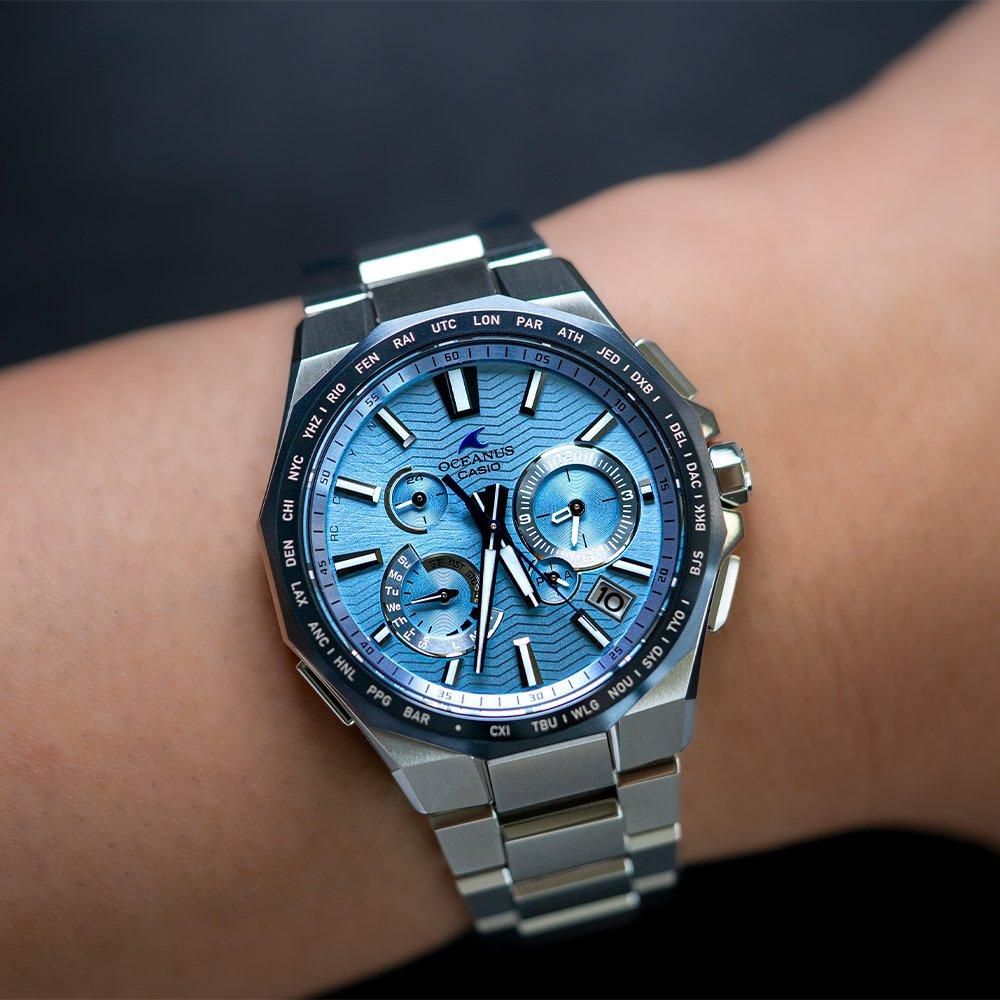 CASIO OCW-T6000BV-2AJR：商品ページの着用イメージ
