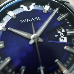 MINASE ミナセ DIVIDO ディヴァイド ブルー VM14-M01NBL-SSB メンズ 自動巻き腕時計 ステンレスブレスレット
