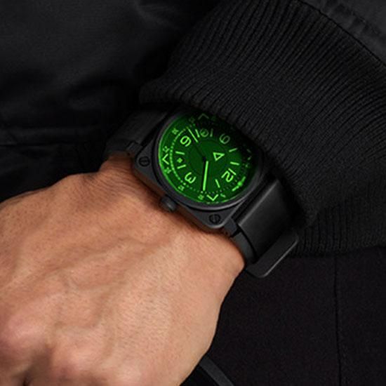 【999本限定】BR0392-HUD-CE/SRB ハッド Bell & Ross ベル&ロス インストゥルメント BR03-92
