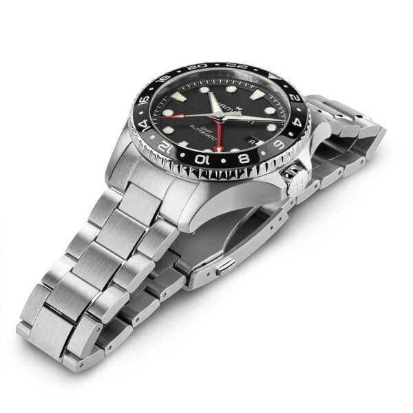 H82555130 HAMILTON ハミルトン カーキ ネイビー スキューバ GMT 43mm