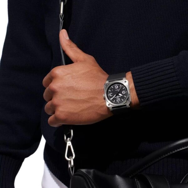 BR03A-BL-ST/SRB Bell & Ross ベル&ロス BR-03 ブラックスティール