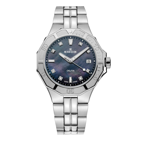 53020-3M-NANND EDOX エドックス デルフィン オリジナル ダイバー デイト レディー